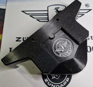 Zündapp Lenkerabdeckung 537-​13.104 mit weißem Flügelemblem - Struktur PETG
